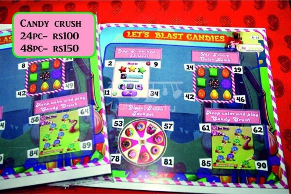 Let's Blast The Candies Candy Crush Tambola Tickets