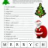 Christmas Words In A Word Paper Game